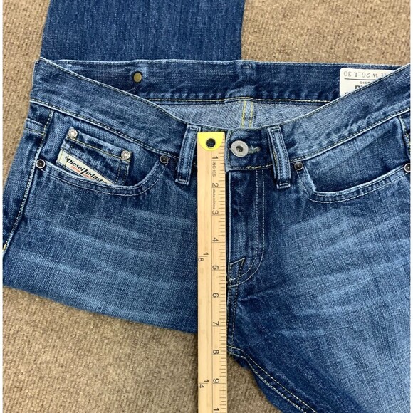 Vintage Diesel Jeans Womens 26 Bootcut Riden Low Rise 100% Cotton Whisker Denim - Picture 6 of 12